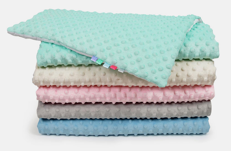 Tomi Peřinky do kočárku minky teddy růžové