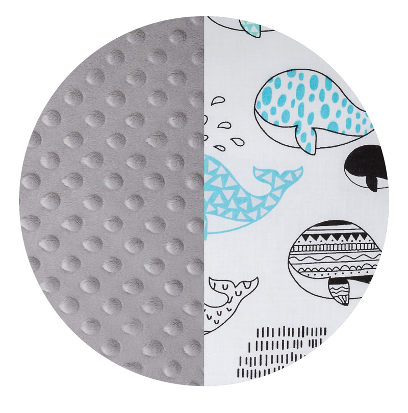 Tomi Povlečení K2 minky velryba šedá