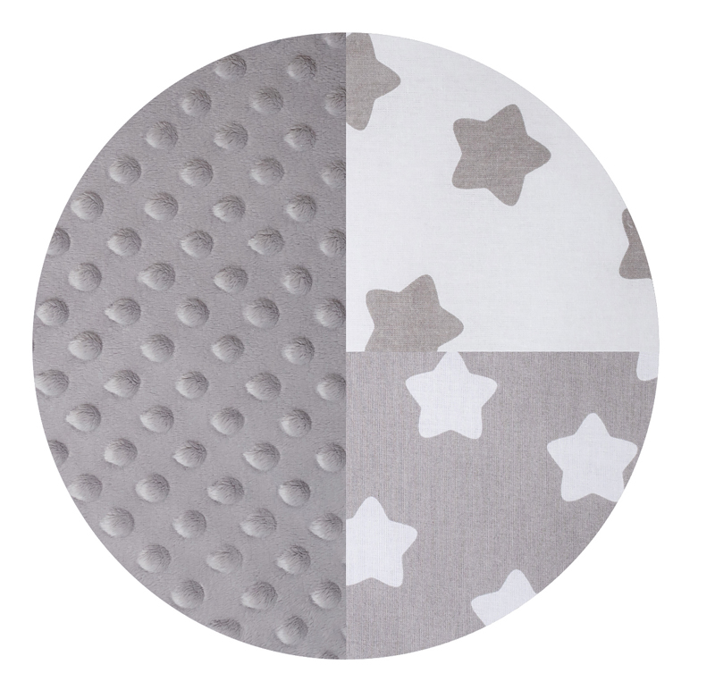 Tomi Růžek molitan minky hvězdy šedá-šedá