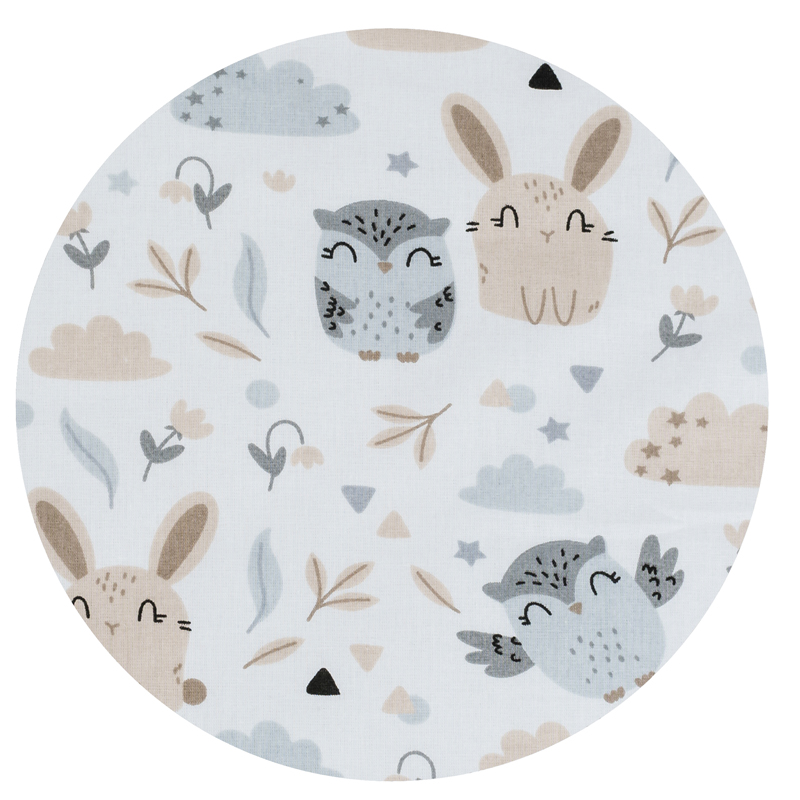 Tomi Povlečení K3 tisk sovka béžová