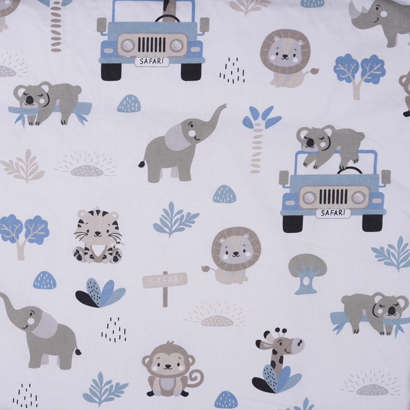 Tomi Povlečení K3 tisk safari modré