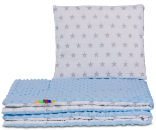 Tomi Peřinky minky VELKÉ hvězdy modré