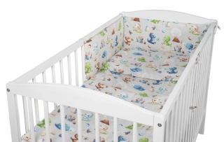 Tomi Povlečení K3 tisk dino modrý